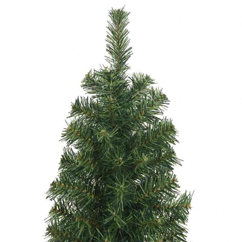 Sztuczna choinka z podstawą Zielony 180 cm PVC, stal i plastik