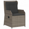 Ławka ogrodowa 2 pcs Szary polirattan