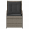 Ławka ogrodowa 2 pcs Szary polirattan