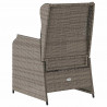 Ławka ogrodowa 2 pcs Szary polirattan