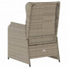Ławka ogrodowa 2 pcs Jasnoszary polirattan
