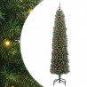 Sztuczna choinka z podstawą Zielony 240 cm PVC, stal i plastik