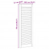 Drzwi do szafki z drzwiami 4 pcs Naturalny 110 x 2,1 x 39,5 cm