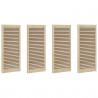 Drzwi do szafki z drzwiami 4 pcs Naturalny 49,5 x 2,1 x 110 cm