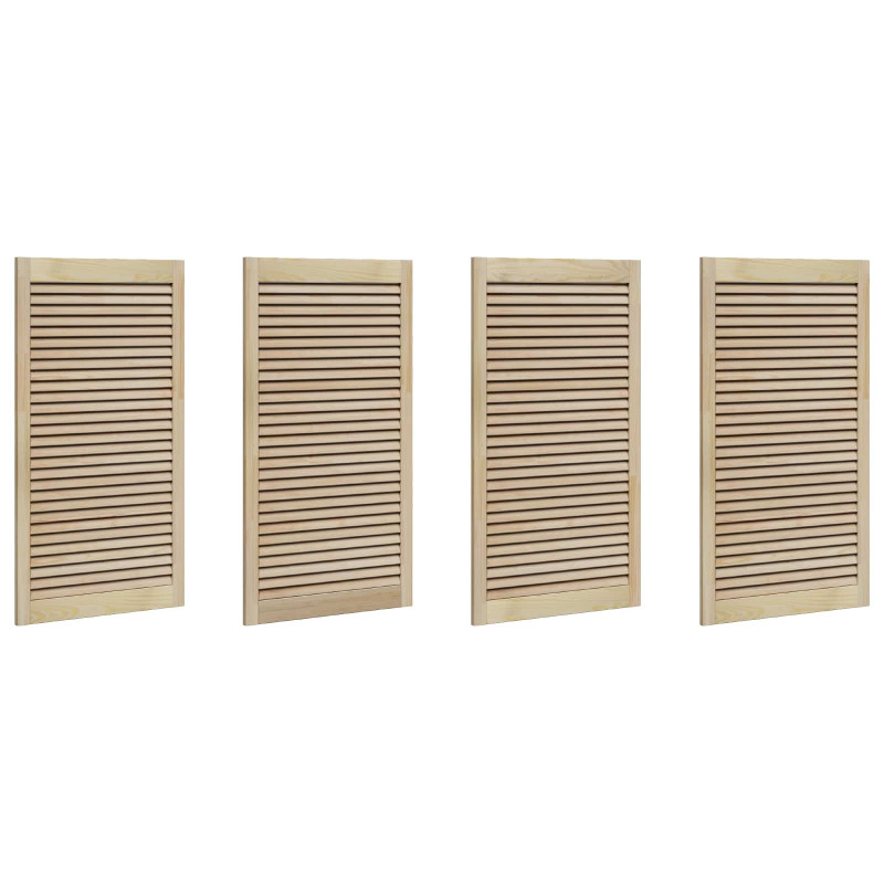 Drzwi do szafki z drzwiami 4 pcs Naturalny 110 x 2,1 x 59,5 cm