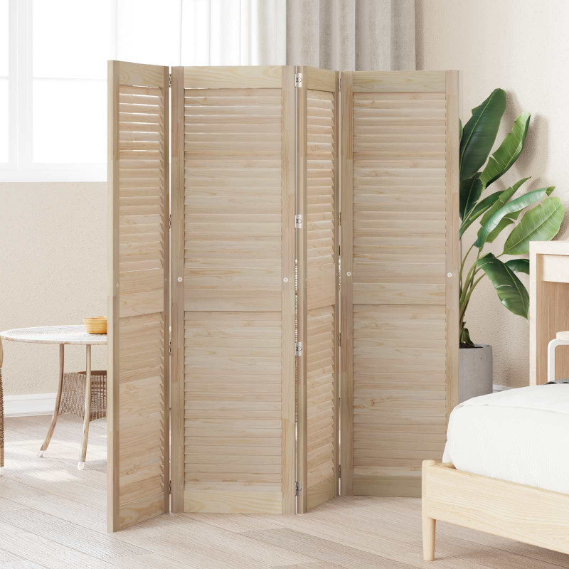 Drzwi do szafki 4 pcs Naturalny 140,5 x 2,1 x 39,5 cm