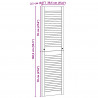 Drzwi do szafki 4 pcs Naturalny 140,5 x 2,1 x 39,5 cm