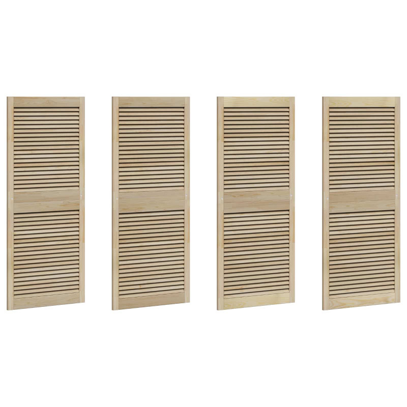 Drzwi do szafki 4 pcs Naturalny 140,5 x 2,1 x 59,5 cm