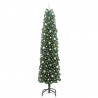 Sztuczna choinka z podstawą Zielony 240 cm PVC, stal i plastik