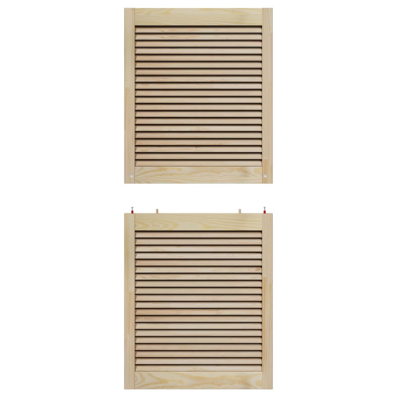 Drzwi do szafki 4 pcs Naturalny 140,5 x 2,1 x 59,5 cm