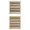 Drzwi do szafki 4 pcs Naturalny 140,5 x 2,1 x 59,5 cm
