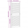 Drzwi do szafki 4 pcs Naturalny 140,5 x 2,1 x 59,5 cm