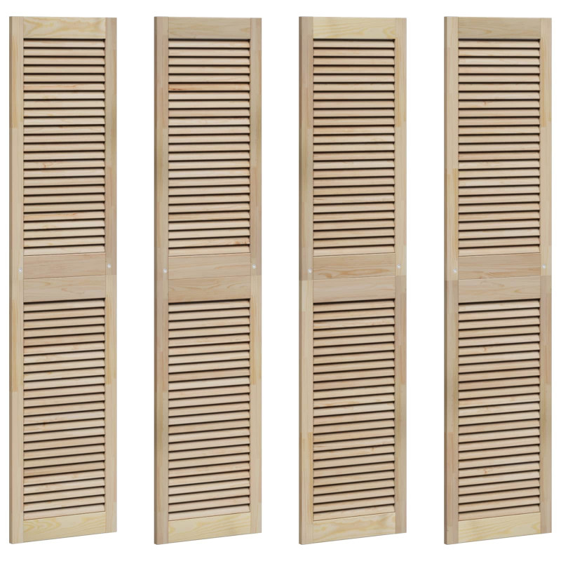Drzwi do szafki z drzwiami 4 pcs Naturalny 170 x 2,1 x 39,5 cm