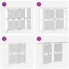 Drzwi do szafki z drzwiami 4 pcs Naturalny 170 x 2,1 x 39,5 cm
