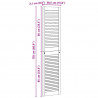 Drzwi do szafki z drzwiami 4 pcs Naturalny 170 x 2,1 x 39,5 cm