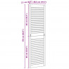Drzwi do szafki z drzwiami 4 pcs Naturalny 170 x 2,1 x 49,5 cm