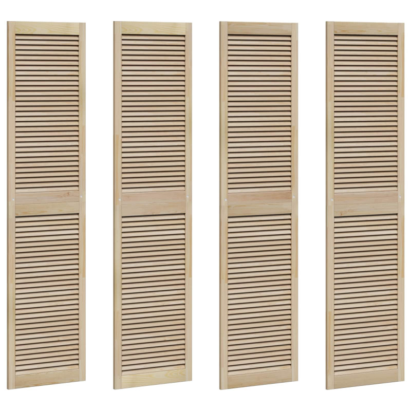 Drzwi do szafki z drzwiami 4 pcs Naturalny 201 x 2,1 x 49,5 cm