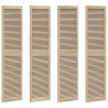 Drzwi do szafki z drzwiami 4 pcs Naturalny 201 x 2,1 x 49,5 cm