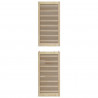 Drzwi do szafki z drzwiami 4 pcs Naturalny 201 x 2,1 x 49,5 cm