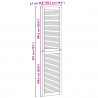 Drzwi do szafki z drzwiami 4 pcs Naturalny 201 x 2,1 x 49,5 cm