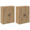 Szafka ścienna 2 pcs Dąb rzemieślniczy 69,5 x 34 x 90 cm