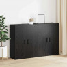 Szafka ścienna 2 pcs Czarny Dąb 69,5 x 34 x 90 cm