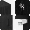 Szafka ścienna 2 pcs Czarny Dąb 69,5 x 34 x 90 cm