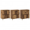 Szafka do przechowywania 3 pcs Stare drewno 60 x 35 x 70 cm