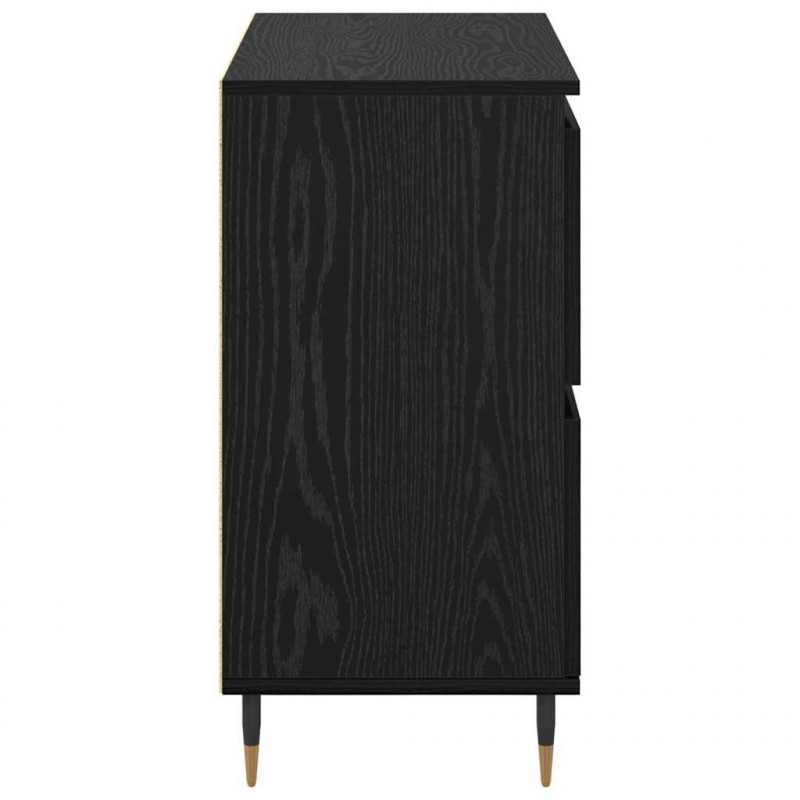 Szafka do przechowywania 3 pcs Czarny Dąb 60 x 35 x 70 cm