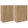 Szafka ścienna 2 pcs Dąb rzemieślniczy 69,5 x 34 x 90 cm