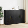 Szafka ścienna 2 pcs Czarny Dąb 69,5 x 34 x 90 cm