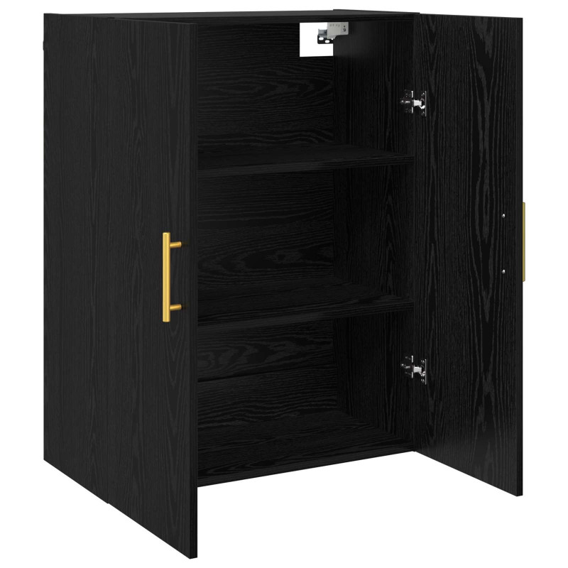 Szafka ścienna 2 pcs Czarny Dąb 69,5 x 34 x 90 cm