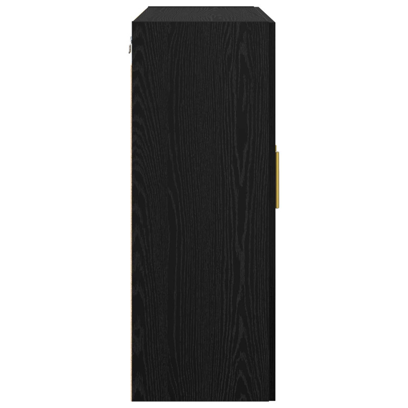 Szafka ścienna 2 pcs Czarny Dąb 69,5 x 34 x 90 cm