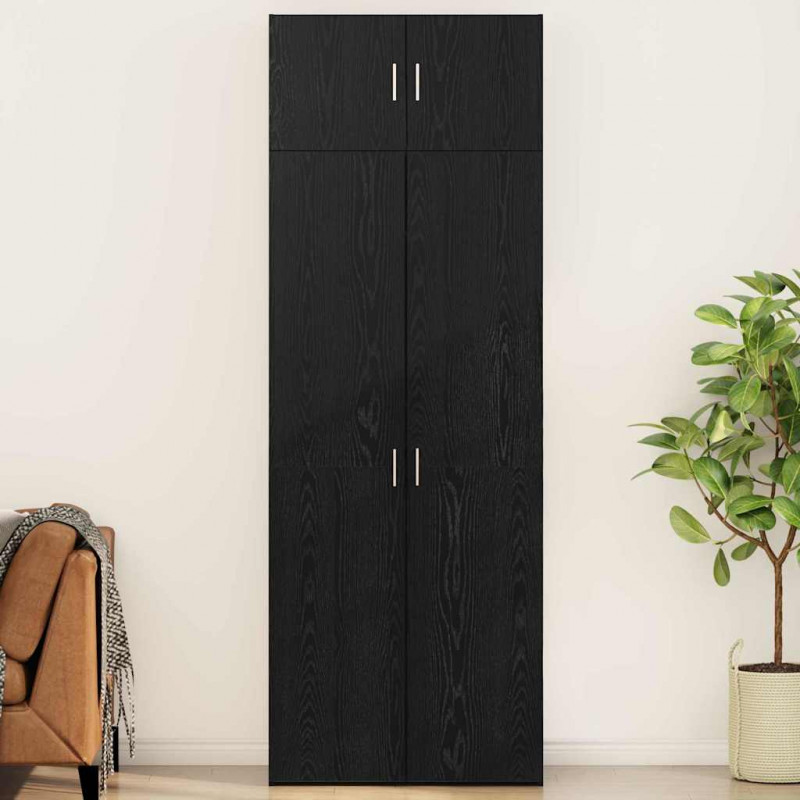 Szafka do przechowywania 3 pcs Czarny Dąb