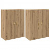 Szafka ścienna 2 pcs Dąb rzemieślniczy 69,5 x 34 x 90 cm