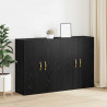 Szafka ścienna 2 pcs Czarny Dąb 69,5 x 34 x 90 cm