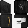 Szafka ścienna 2 pcs Czarny Dąb 69,5 x 34 x 90 cm