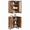 Highboard 2 pcs Stare drewno Materiał drewnopochodny