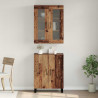 Highboard 2 pcs Stare drewno Materiał drewnopochodny