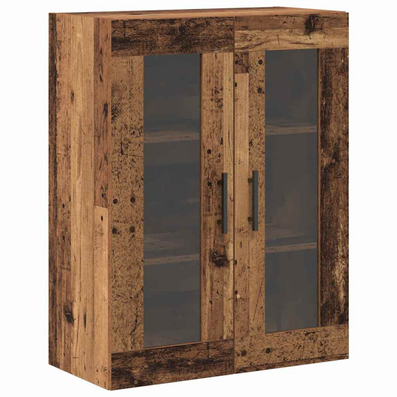 Highboard 2 pcs Stare drewno Materiał drewnopochodny