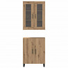 Highboard 2 pcs dąb artisan Materiał drewnopochodny