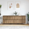 Komody 3 pcs dąb artisan 180 x 35 x 70 cm