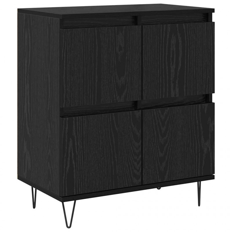 Komody 3 pcs Czarny dąb 180 x 35 x 70 cm