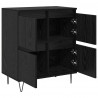 Komody 3 pcs Czarny dąb 180 x 35 x 70 cm
