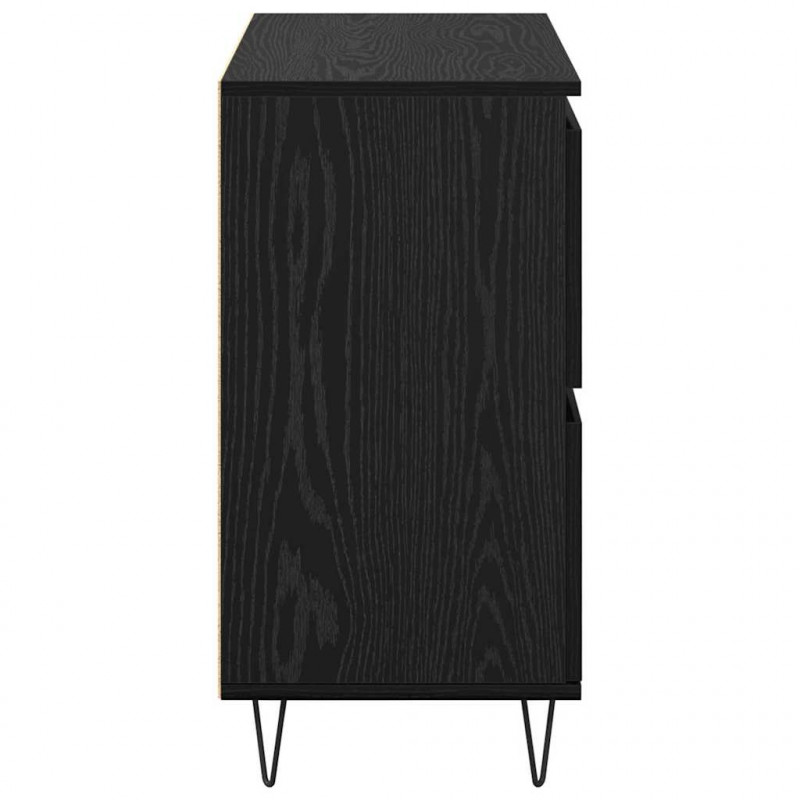 Komody 3 pcs Czarny dąb 180 x 35 x 70 cm