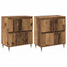 Szafka do przechowywania 2 pcs Stare drewno 60 x 35 x 70 cm