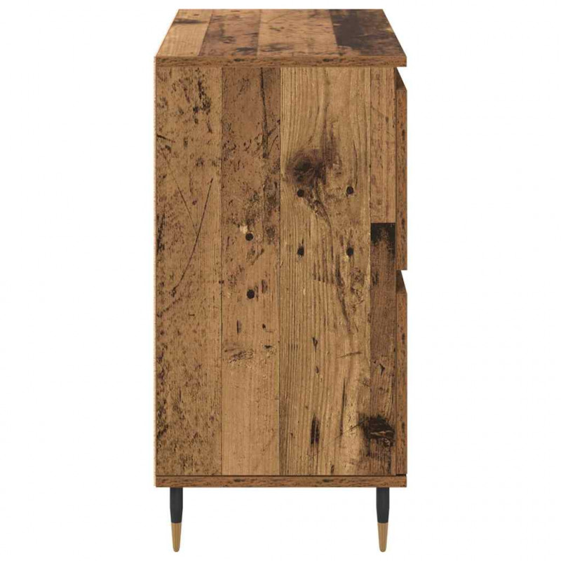 Szafka do przechowywania 2 pcs Stare drewno 60 x 35 x 70 cm