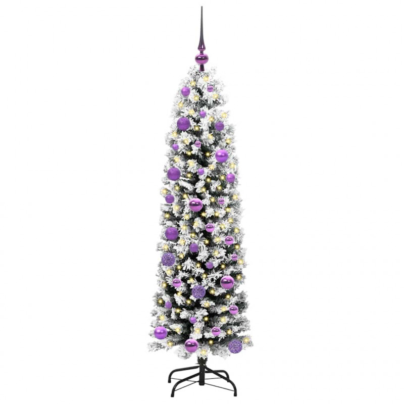 Sztuczna choinka z podstawą Zielony 150 cm PVC, stal i plastik