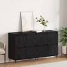 Szafka do przechowywania 2 pcs Czarny Dąb 60 x 35 x 70 cm