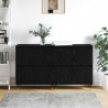 Szafka do przechowywania 2 pcs Czarny Dąb 60 x 35 x 70 cm